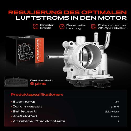 Frankberg 1x Drosselklappe Drosselklappenstutzen für Hyundai Tucson Veloster i30 i40 iX35 1.6L Bild Frankberg 1x Drosselklappe Drosselklappenstutzen für Hyundai Tucson Veloster i30 i40 iX35 1.6L