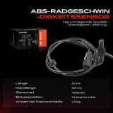 1x ABS Sensor Hinterachse rechts für Renault Captur I Clio IV Grandtour Zoe 0.9L 1.2L 1.5L Bj ab 2012