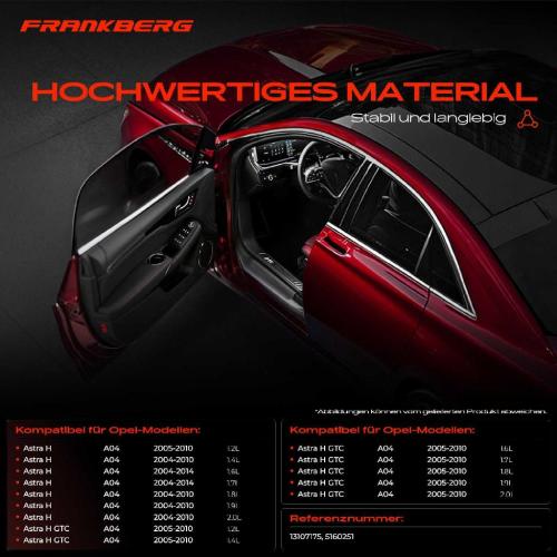 Frankberg 1x Türfeststeller Türfangband Türstopper Vorne für Opel Astra H GTC Caravan Stufenheck A04 Bild Frankberg 1x Türfeststeller Türfangband Türstopper Vorne für Opel Astra H GTC Caravan Stufenheck A04