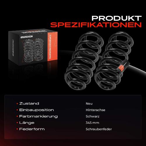 Frankberg 2x Fahrwerksfeder Hinterachse für BMW X5 E70 F15 F85 3.0L 2.0L 2006-2018 Bild Frankberg 2x Fahrwerksfeder Hinterachse für BMW X5 E70 F15 F85 3.0L 2.0L 2006-2018