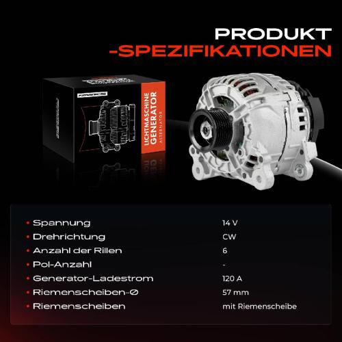 1x Lichtmaschine Generator für Alfa Romeo 147 156 Sportwagon 166 GT GTV Spider Bild 1x Lichtmaschine Generator für Alfa Romeo 147 156 Sportwagon 166 GT GTV Spider