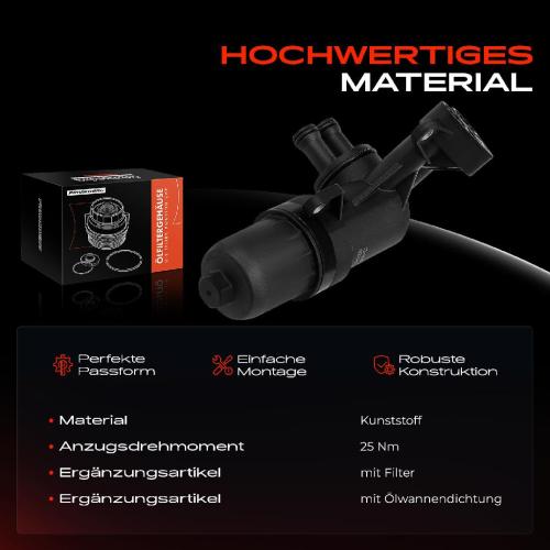 1x Ölfiltergehäuse für Audi A6 4G Q5 8R Porsche Macan 95B 2.0L Bild 1x Ölfiltergehäuse für Audi A6 4G Q5 8R Porsche Macan 95B 2.0L