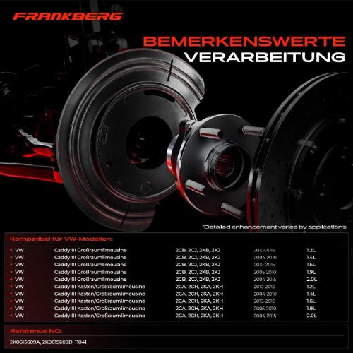 2x Ankerblech Bremsscheibe Hinterachse Beidseitig für VW Caddy 3 Kasten/MPV 2CA 2CH 2KA 2KH 2CB 2CJ 2KB 2KJ Bild 2x Ankerblech Bremsscheibe Hinterachse Beidseitig für VW Caddy 3 Kasten/MPV 2CA 2CH 2KA 2KH 2CB 2CJ 2KB 2KJ