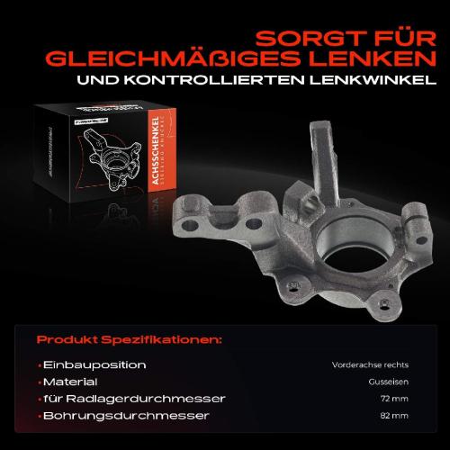 Frankberg 1x Achsschenkel Radaufhängung Vorderachse Rechts für Renault Kangoo Megane I Scénic I Bild Frankberg 1x Achsschenkel Radaufhängung Vorderachse Rechts für Renault Kangoo Megane I Scénic I