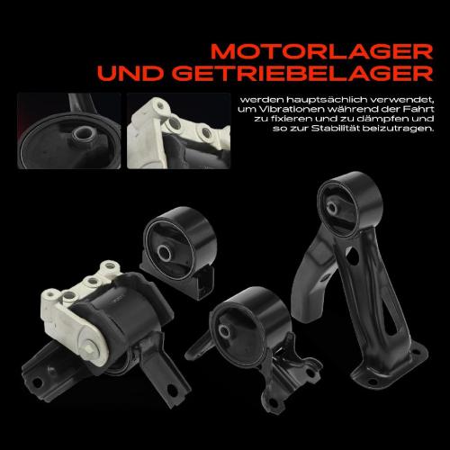 3x Motorlager Getriebelagerlager Vorne und Hinten für Dodge Caliber Jeep Compass MK49 Bild 3x Motorlager Getriebelagerlager Vorne und Hinten für Dodge Caliber Jeep Compass MK49