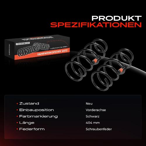 Frankberg 2x Fahrwerksfeder Vorderachse für Peugeot Expert Fiat Scudo Citroën Jumpy 1.9L Bild Frankberg 2x Fahrwerksfeder Vorderachse für Peugeot Expert Fiat Scudo Citroën Jumpy 1.9L