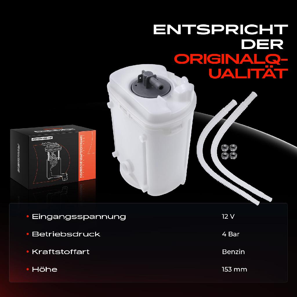 1x Kraftstoffpumpe für VW Bora Variant Golf IV Lupo New Beetle Cabriolet Polo Sharan Audi A3 TT Seat Skoda