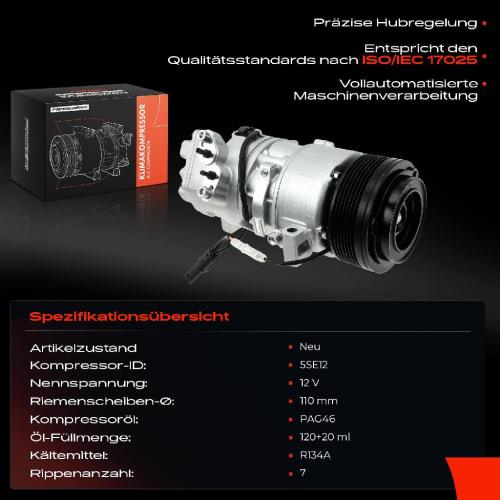 1x Klimakompressor für BMW E81 E87 E88 E82 E90 E91 E92 E93 1.6L 2.0L Bild 1x Klimakompressor für BMW E81 E87 E88 E82 E90 E91 E92 E93 1.6L 2.0L