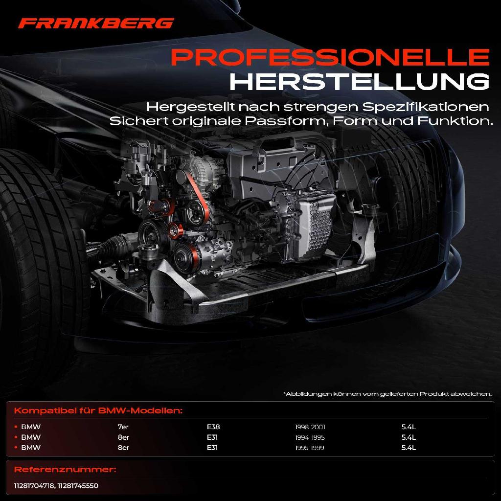 1x Spannrolle Riemenspanner für BMW E38 750i E31 850i 1994-1999