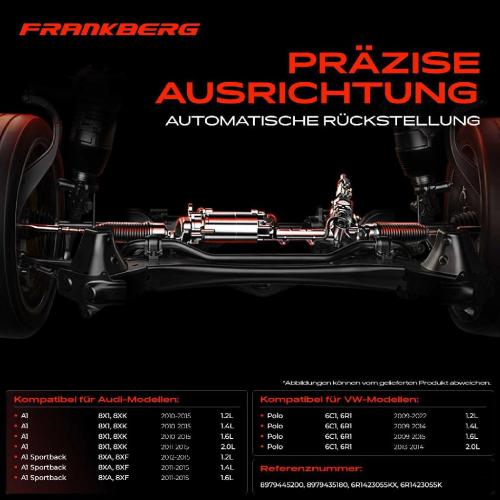 Frankberg 1x Lenkgetriebe Servolenkgetriebe für VW Polo 6C1 Audi A1 8X1 8XA 1.2L 2.0L 2009-2022 Bild Frankberg 1x Lenkgetriebe Servolenkgetriebe für VW Polo 6C1 Audi A1 8X1 8XA 1.2L 2.0L 2009-2022