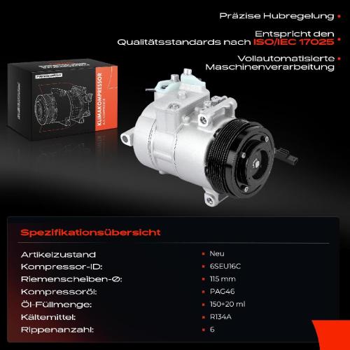 1x Klimakompressor für Mercedes-Benz GL-Klasse X166 M-Klasse W166 2011-2015 Bild 1x Klimakompressor für Mercedes-Benz GL-Klasse X166 M-Klasse W166 2011-2015