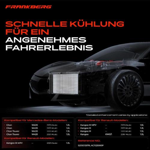 Frankberg 1x Kondensator Klimaanlage für Mercedes-Benz W420 Renault Kangoo Bild Frankberg 1x Kondensator Klimaanlage für Mercedes-Benz W420 Renault Kangoo