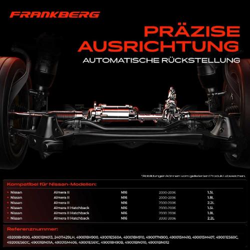 1x Lenkgetriebe Servolenkgetriebe für Nissan Almera II Hatchback N16 1.5L-2.2L 2000-2006 Bild 1x Lenkgetriebe Servolenkgetriebe für Nissan Almera II Hatchback N16 1.5L-2.2L 2000-2006