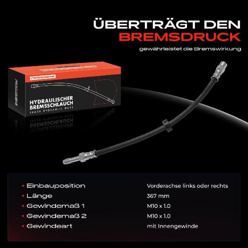 1x Bremsschlauch Bremsschläuche Vorderachse Links oder Rechts für Volvo S60 I S80 V70 II Bild 1x Bremsschlauch Bremsschläuche Vorderachse Links oder Rechts für Volvo S60 I S80 V70 II
