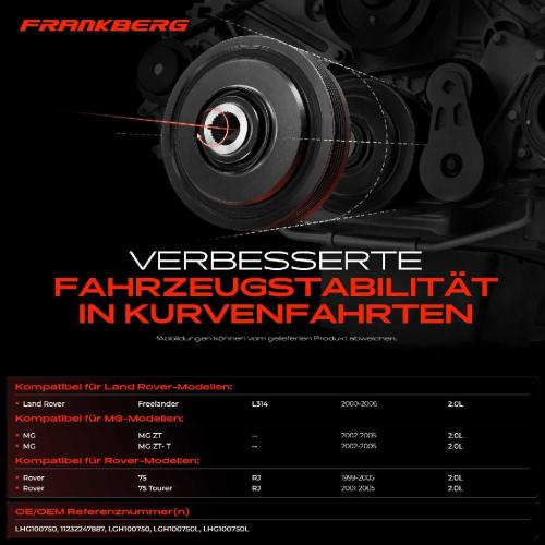 1x Riemenscheibe Kurbelwelle für Land Rover Freelander MG MG ZT Rover 75 2.0L Bild 1x Riemenscheibe Kurbelwelle für Land Rover Freelander MG MG ZT Rover 75 2.0L