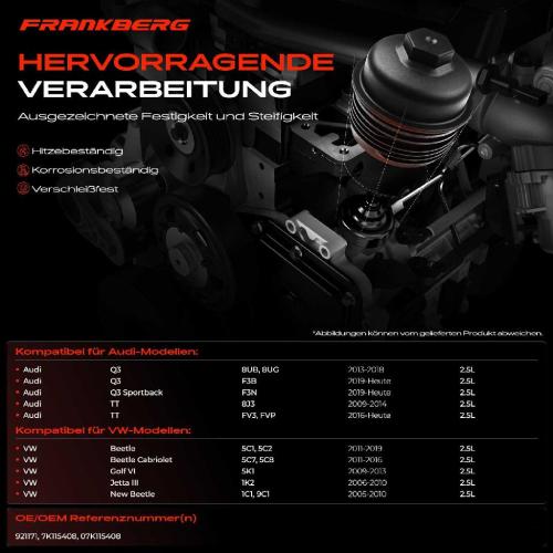 1x Deckel Ölfiltergehäuse für VW Golf VI Beetle Jetta Audi A3 8P 8V TT 8J Q3 Bild 1x Deckel Ölfiltergehäuse für VW Golf VI Beetle Jetta Audi A3 8P 8V TT 8J Q3