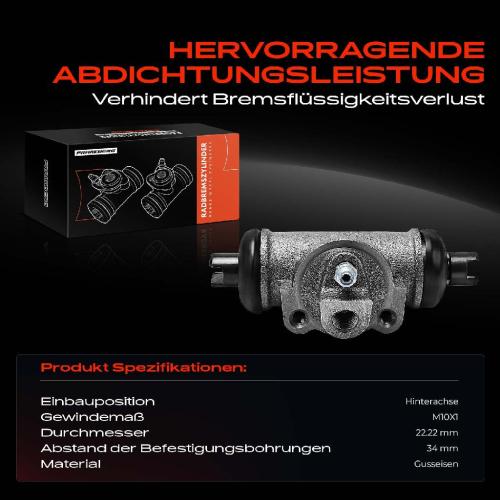 1x Radbremszylinder Hinten für Nissan NP300 Pick-up Navara Pathfinder Bild 1x Radbremszylinder Hinten für Nissan NP300 Pick-up Navara Pathfinder