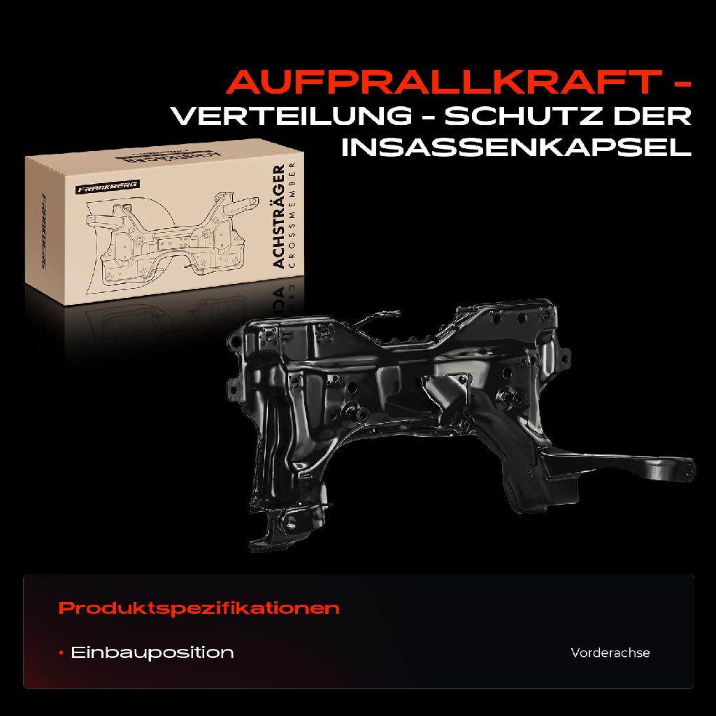 1x Achskörper Achsträger Motorträger Vorderachse für Ford Transit Connect P65 P70 P80 2002-2013 1.8L