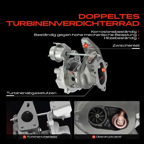 Frankberg 1x Abgasturbolader für Dacia Dokker Express Kasten/MPV MPV Duster Kasten Lodgy Logan II MCV II Pick-up Nissan Bild Frankberg 1x Abgasturbolader für Dacia Dokker Express Kasten/MPV MPV Duster Kasten Lodgy Logan II MCV II Pick-up Nissan
