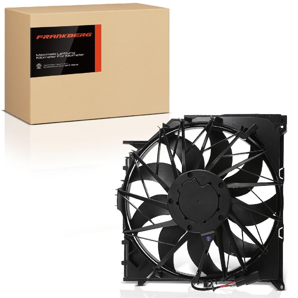 1x Motorkühller Einfachlüfter mit Kühlerlüfterrahmen BMW X3 E83 2.0L 2.5L 3.0L 2004-2010