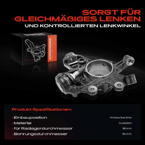 1x Achsschenkel Radaufhängung Hinterachse Links für Dodge Durango Jeep Grand Cherokee Bild 1x Achsschenkel Radaufhängung Hinterachse Links für Dodge Durango Jeep Grand Cherokee