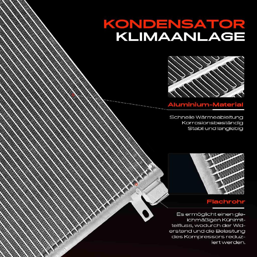 1x Kondensator Klimaanlage für Renault Laguna II BG0/1 Grandtour KG0/1 Clio II BB