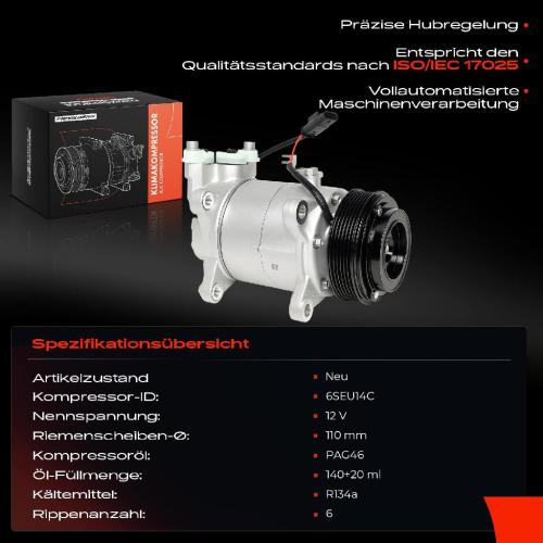 Frankberg 1x Klimakompressor für BMW 5er F10 F10 F90 G30 G31 7er G11 G12 X3 F25 X1 F48 Bild Frankberg 1x Klimakompressor für BMW 5er F10 F10 F90 G30 G31 7er G11 G12 X3 F25 X1 F48