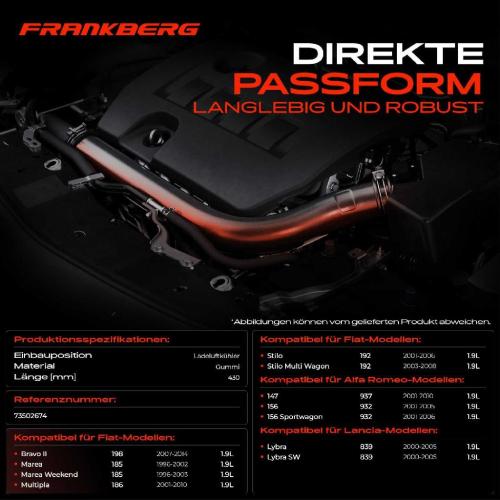 1x Kühlerschlauch Turboschlauch für Alfa Romeo 147 156 Sportwagon Fiat Bravo II Marea Weekend Multipla Lancia Bild 1x Kühlerschlauch Turboschlauch für Alfa Romeo 147 156 Sportwagon Fiat Bravo II Marea Weekend Multipla Lancia