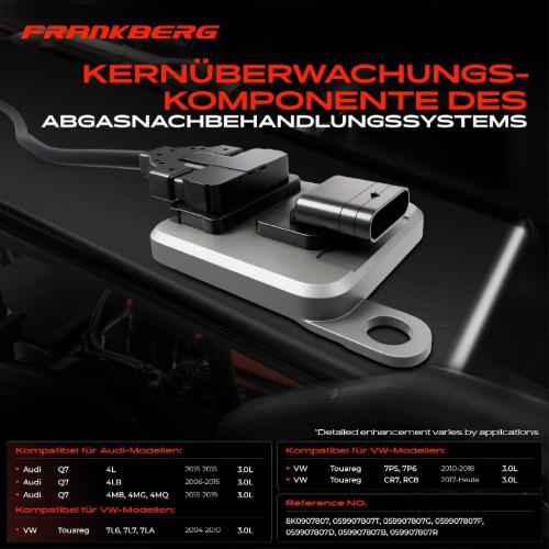 1x Nox Sensor Nitrogen Oxide Lamdasonde Katalysator für VW Touareg CR7 RC8 7L6 7L7 7LA Audi Q7 Bild 1x Nox Sensor Nitrogen Oxide Lamdasonde Katalysator für VW Touareg CR7 RC8 7L6 7L7 7LA Audi Q7