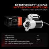 1x Anlasser Starter für Mitsubishi Galant Stufenheck VI VIII Kombi Grandis Lancer VII Station Wagon