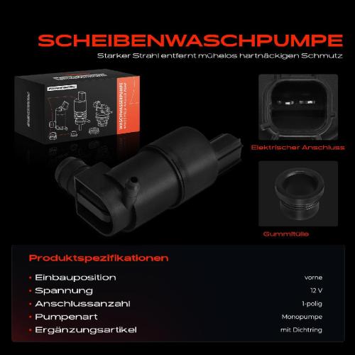 1x Waschwasserpumpe Scheibenreinigung Vorne für Ford Focus III Tourneo Transit Bild 1x Waschwasserpumpe Scheibenreinigung Vorne für Ford Focus III Tourneo Transit