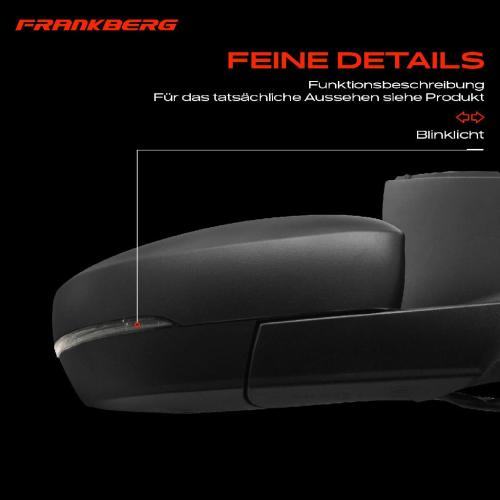 Frankberg 1x Außenspiegel Rechts für VW Polo 6C1 6R1 1.0L 1.2L 1.4L 1.6L 1.8L 2.0L 2011-2022 Bild Frankberg 1x Außenspiegel Rechts für VW Polo 6C1 6R1 1.0L 1.2L 1.4L 1.6L 1.8L 2.0L 2011-2022