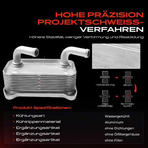 1x Ölkühler Motoröl für Volvo V40 Kombi 645 S40 I 644 1.9L 1997-2000 Bild 1x Ölkühler Motoröl für Volvo V40 Kombi 645 S40 I 644 1.9L 1997-2000