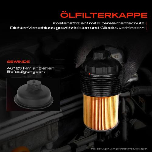 1x Ölfiltergehäuse für VW Touareg 7P Audi A4 8K A5 8T A6 A7 4G A8 4H Q5 8RB Q7 4LB Bild 1x Ölfiltergehäuse für VW Touareg 7P Audi A4 8K A5 8T A6 A7 4G A8 4H Q5 8RB Q7 4LB