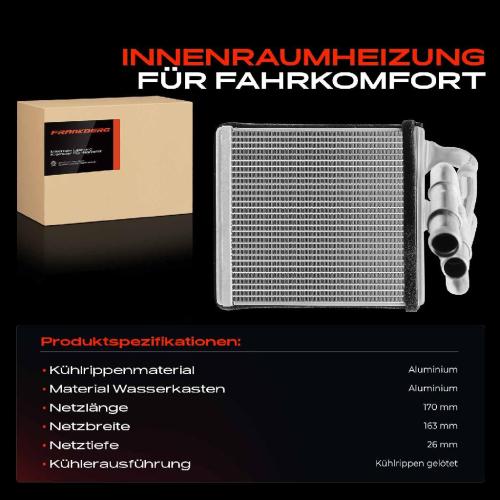1x Wärmetauscher Innenraumheizung für Ford Fiesta VI CB1 CCN Stufenheck Van 1.0L 1.6L Bild 1x Wärmetauscher Innenraumheizung für Ford Fiesta VI CB1 CCN Stufenheck Van 1.0L 1.6L
