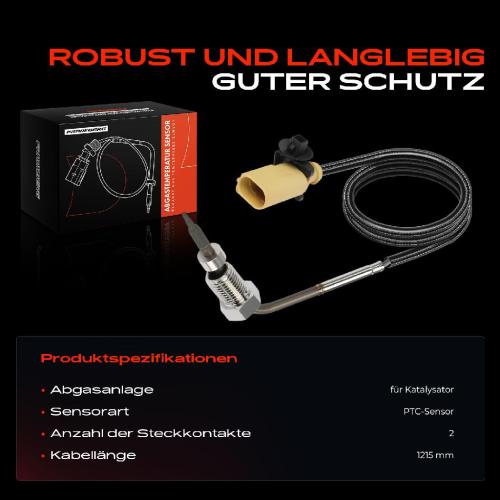 Frankberg 1x Abgastemperatursensor für VW Crafter Bus MAN TGE Pritsche/Fahrgestell Bild Frankberg 1x Abgastemperatursensor für VW Crafter Bus MAN TGE Pritsche/Fahrgestell