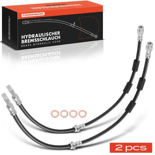 Frankberg 2x Bremsschlauch Bremsschläuche Vorderachse Links oder Rechts für VW Golf VIII CD1 DA1 Tiguan Audi A3 Bild Frankberg 2x Bremsschlauch Bremsschläuche Vorderachse Links oder Rechts für VW Golf VIII CD1 DA1 Tiguan Audi A3
