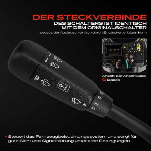 1x Kombischalter Lenkstockschalter für Mercedes-Benz CLK C208 A208 E-Klasse W210 S210 Bild 1x Kombischalter Lenkstockschalter für Mercedes-Benz CLK C208 A208 E-Klasse W210 S210