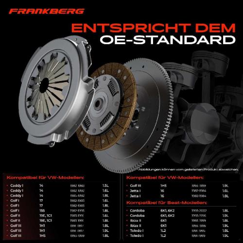 Frankberg 1x Kupplungssatz f r VW Caddy Golf Cabriolet III Variant Jetta Scirocco Vento Seat Cordoba Ibiza II Toledo I Bild Frankberg 1x Kupplungssatz f r VW Caddy Golf Cabriolet III Variant Jetta Scirocco Vento Seat Cordoba Ibiza II Toledo I