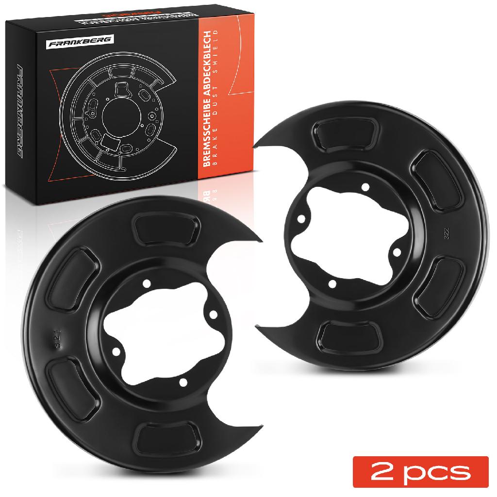 Frankberg 2x Ankerblech Bremsscheibe Hinterachse Beidseitig für KIA Picanto SA 1.0L 1.1L 2004-2011