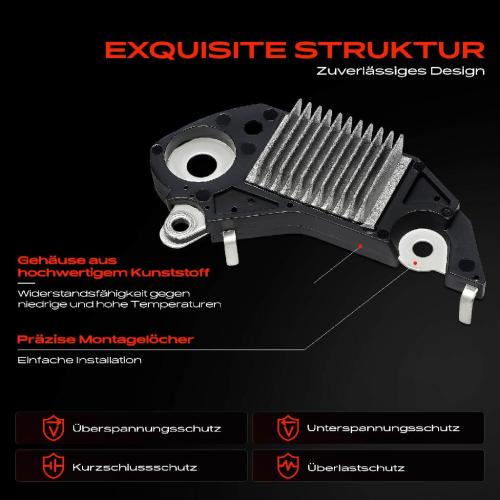 1x Lichtmaschinenregler Generatorregler für Opel Astra Calibra Corsa Vectra 9000 Bild 1x Lichtmaschinenregler Generatorregler für Opel Astra Calibra Corsa Vectra 9000