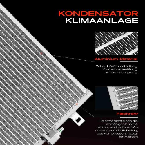 Frankberg 1x Kondensator Klimaanlage für Audi A4 8K A6 4G A5 A7 Q5 Porsche Macan Bild Frankberg 1x Kondensator Klimaanlage für Audi A4 8K A6 4G A5 A7 Q5 Porsche Macan