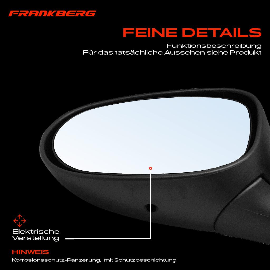 1x Außenspiegel Rechts für Mercedes-Benz Citan Kasten/MPV Mixto Tourer Renault Kangoo