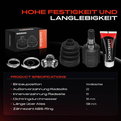 1x Antriebswelle Gelenksatz Vorderachse für Suzuki Swift II Schrägheck EA MA AH AJ Bild 1x Antriebswelle Gelenksatz Vorderachse für Suzuki Swift II Schrägheck EA MA AH AJ