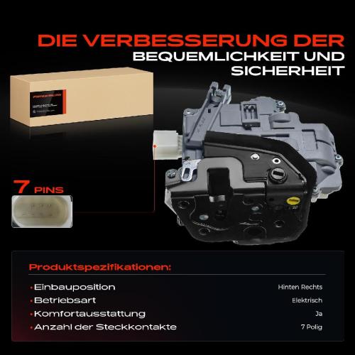 1x Türschloss Hinten Rechts für Audi A3 Cabriolet Sportback A4 Avant A6 Allroad A8 R8 Seat Exeo ST Bild 1x Türschloss Hinten Rechts für Audi A3 Cabriolet Sportback A4 Avant A6 Allroad A8 R8 Seat Exeo ST