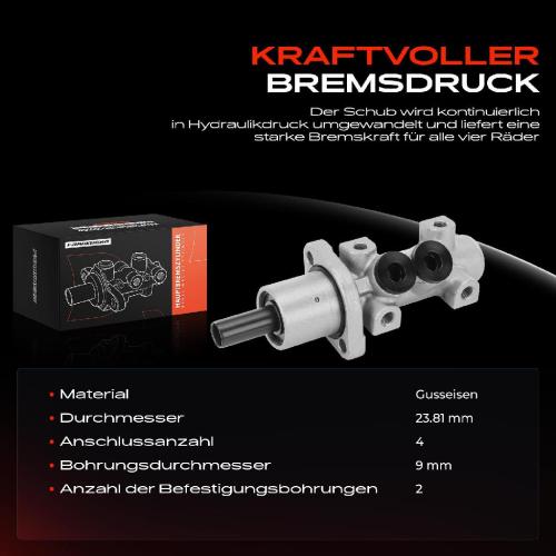 1x Hauptbremszylinder Bremszylinder für Audi A6 100 4A C4 80 8C B4 Avant 8G7 89 8B3 Bild 1x Hauptbremszylinder Bremszylinder für Audi A6 100 4A C4 80 8C B4 Avant 8G7 89 8B3