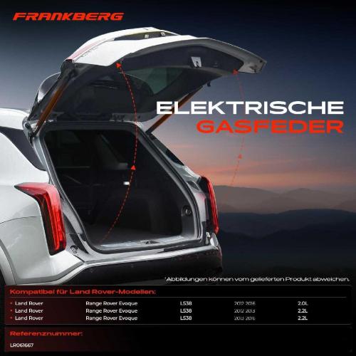 1x Gasfeder Elektrisch Heckklappe Hinten Links oder Rechts für Land Rover Range Rover Evoque L538 2012-2016 Bild 1x Gasfeder Elektrisch Heckklappe Hinten Links oder Rechts für Land Rover Range Rover Evoque L538 2012-2016
