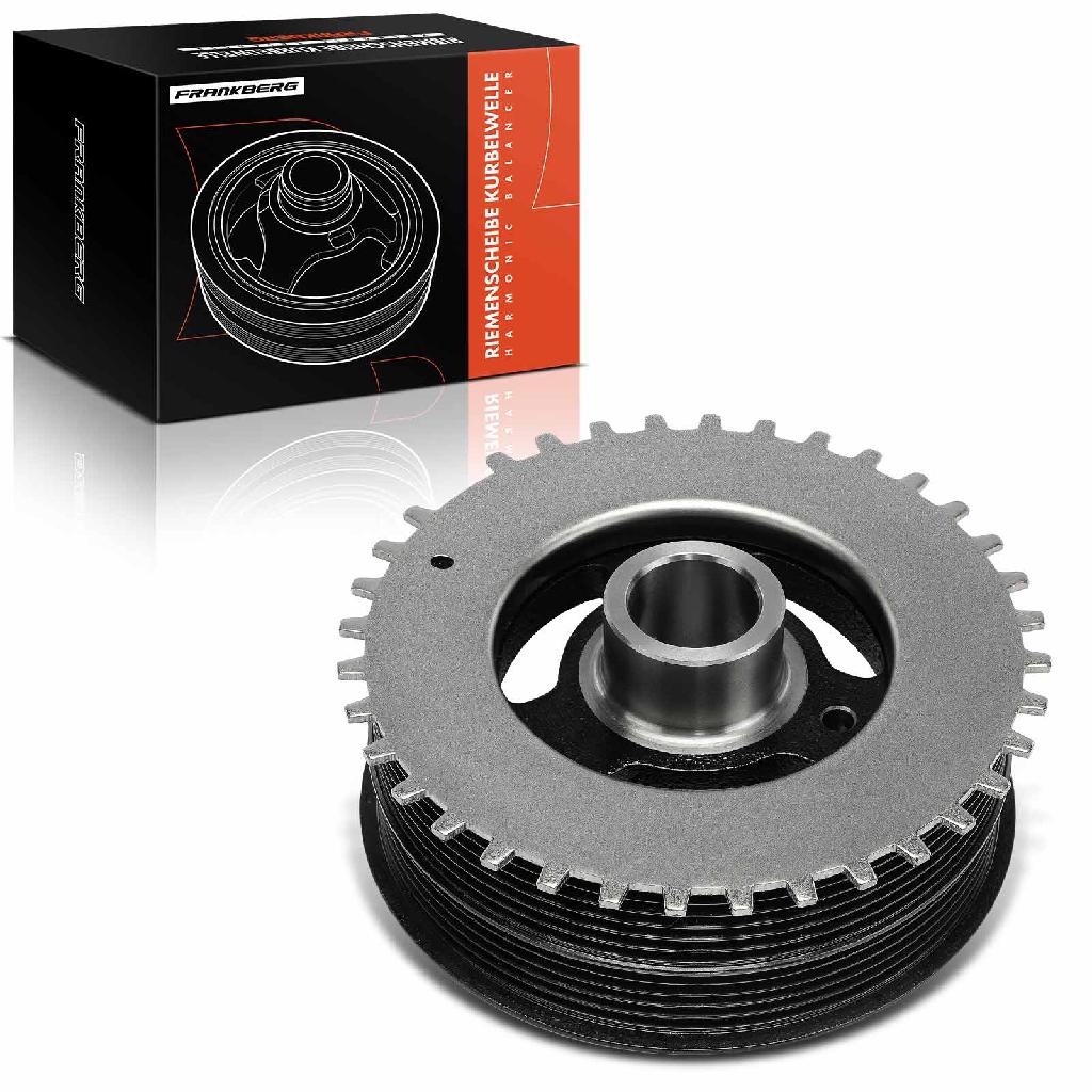 Frankberg 1x Riemenscheibe Kurbelwelle für Ford C-Max DM2 Focus II Volvo S40 II V50 2004-2012