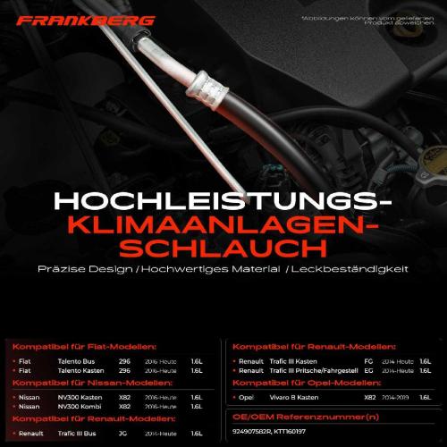1x Hochdruckleitung Klimaanlage für Renault Trafic III Opel Nissan Fiat Bild 1x Hochdruckleitung Klimaanlage für Renault Trafic III Opel Nissan Fiat