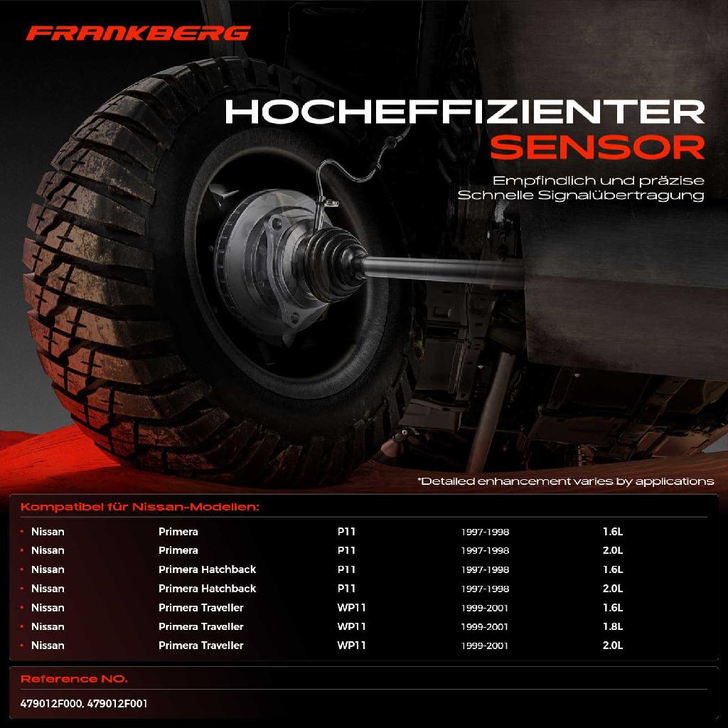 1x ABS Sensor Hinterachse links für Nissan Primera Hatchback Traveller 1.6L 2.0L 1.8L 1997-2001